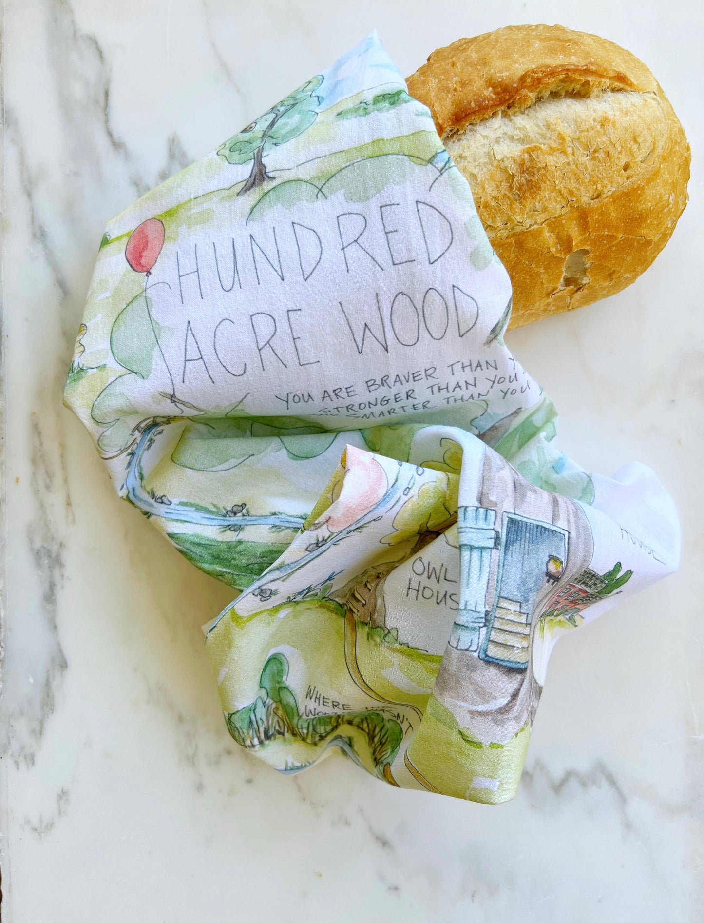 Elizabeth Wade Studio - Pooh's Hundred Acre Wood Tea Towel