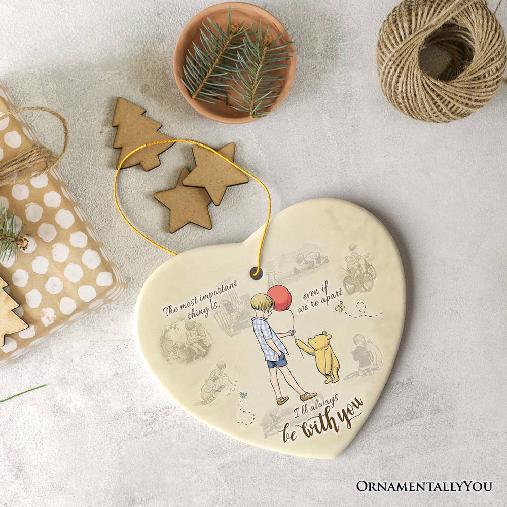 OrnamentallyYou - I'll Always be with You Ornament, Comforting Pooh Bear Gift
