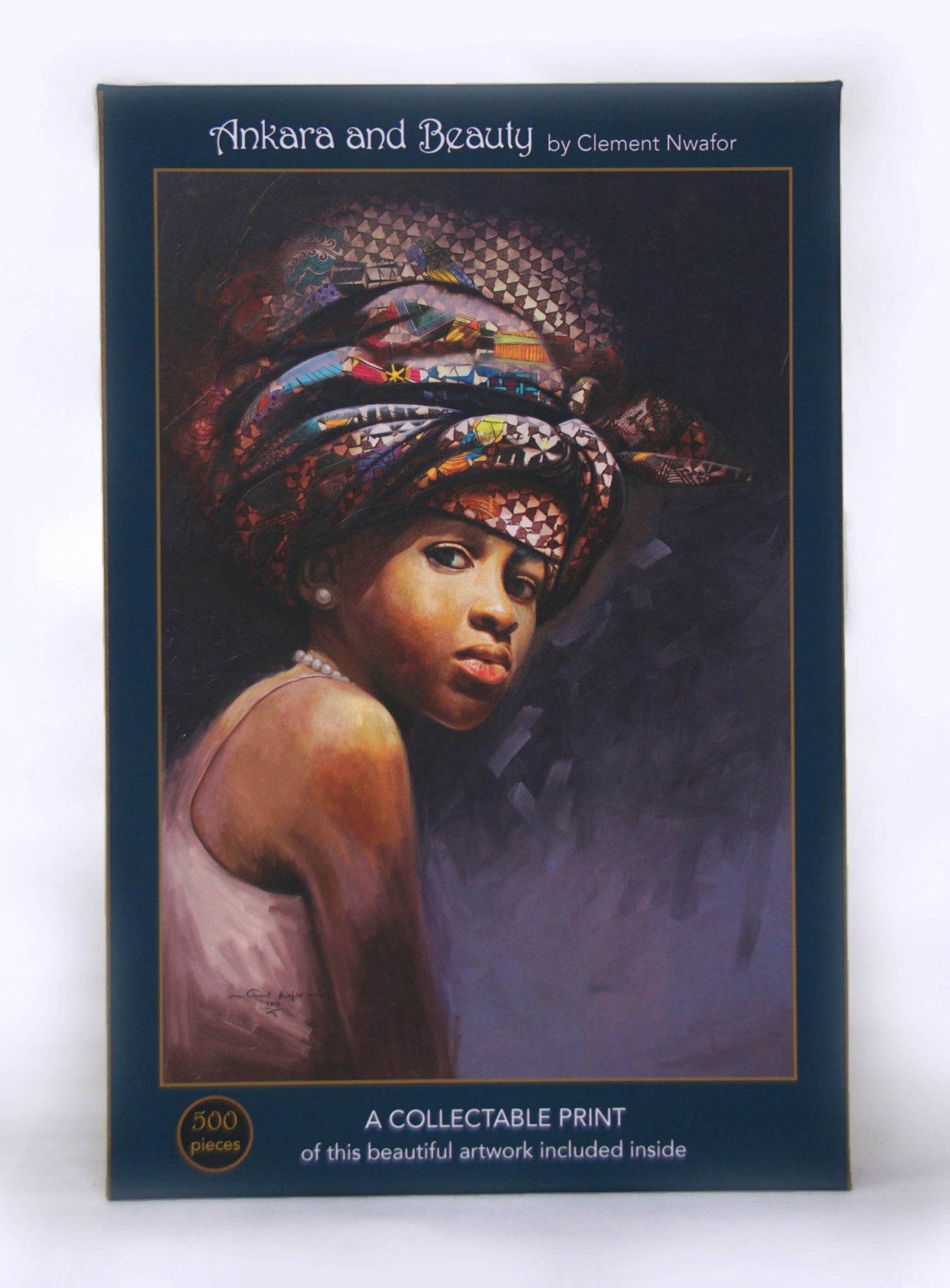 Art & Fable Puzzle Company, LLC - Ankara and Beauty; 500-Piece Velvet-Touch Jigsaw Puzzle