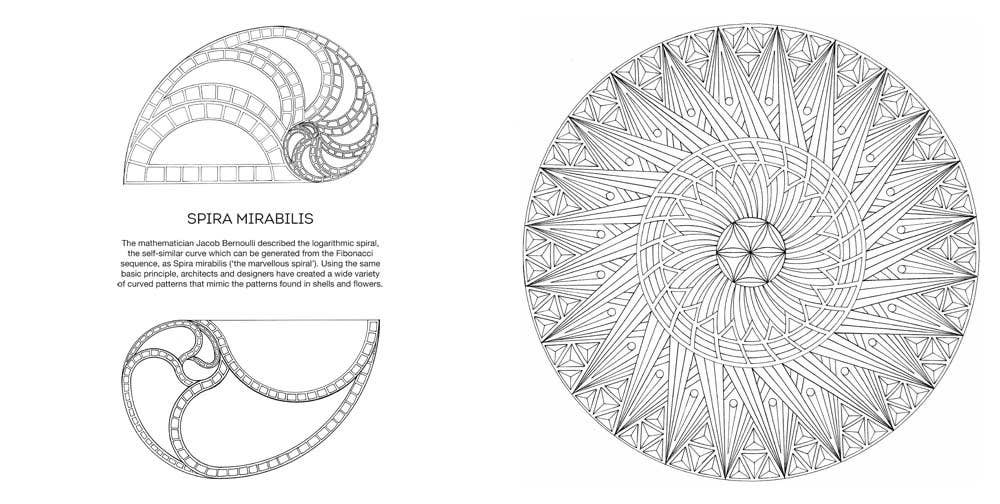 Union Square & Co. - The Golden Ratio Coloring Book: And Mathematical Patterns