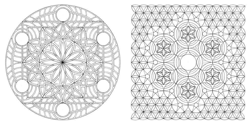 Union Square & Co. - The Golden Ratio Coloring Book: And Mathematical Patterns