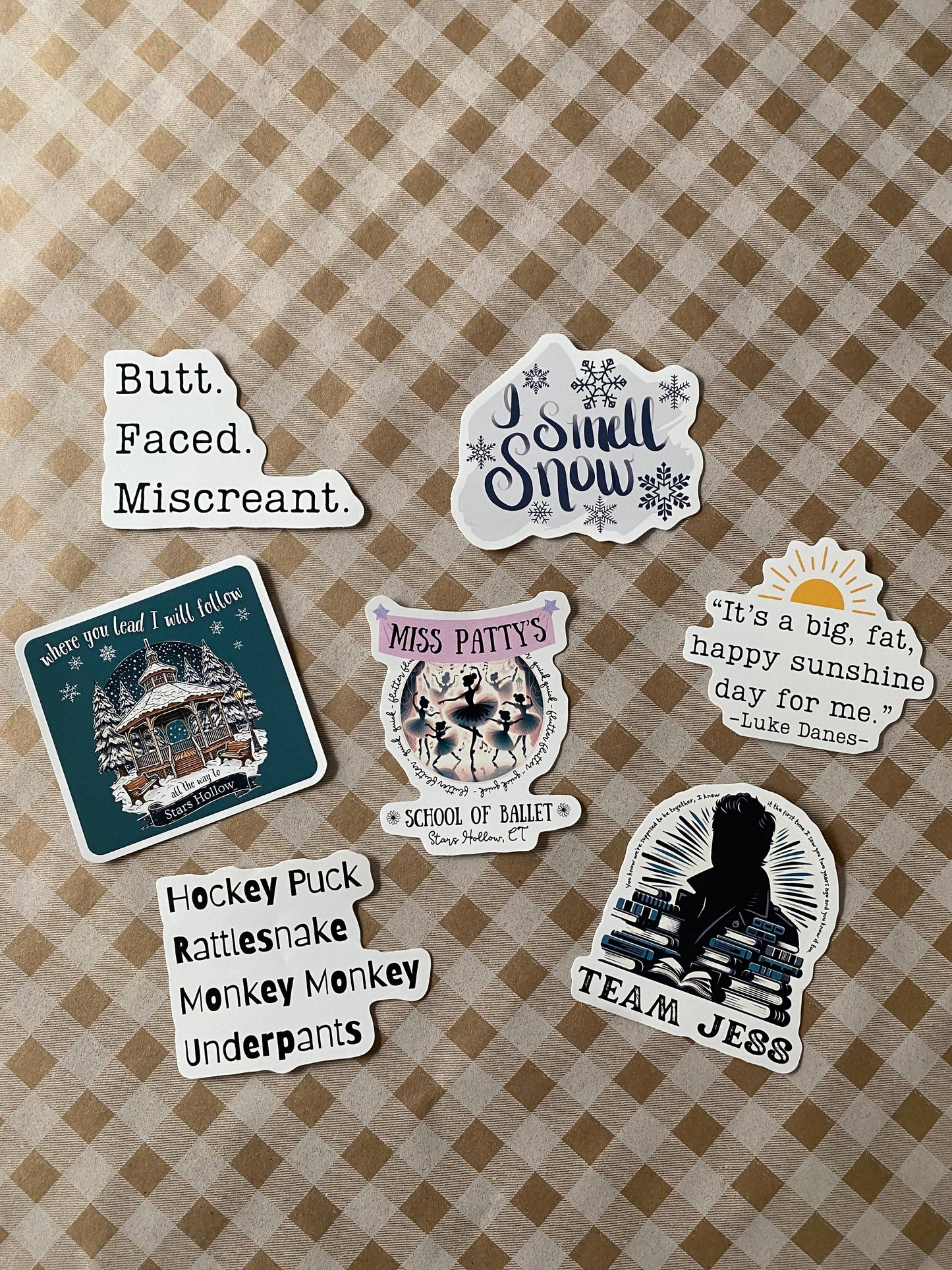 I Smell Snow Gilmore Girls Sticker