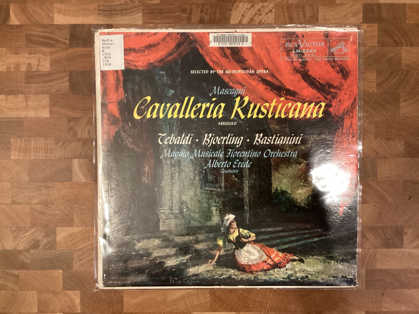 Mascagni: Cavalleria Rusticana - Tebaldi, Bjoerling, Bastianini - Used Vinyl