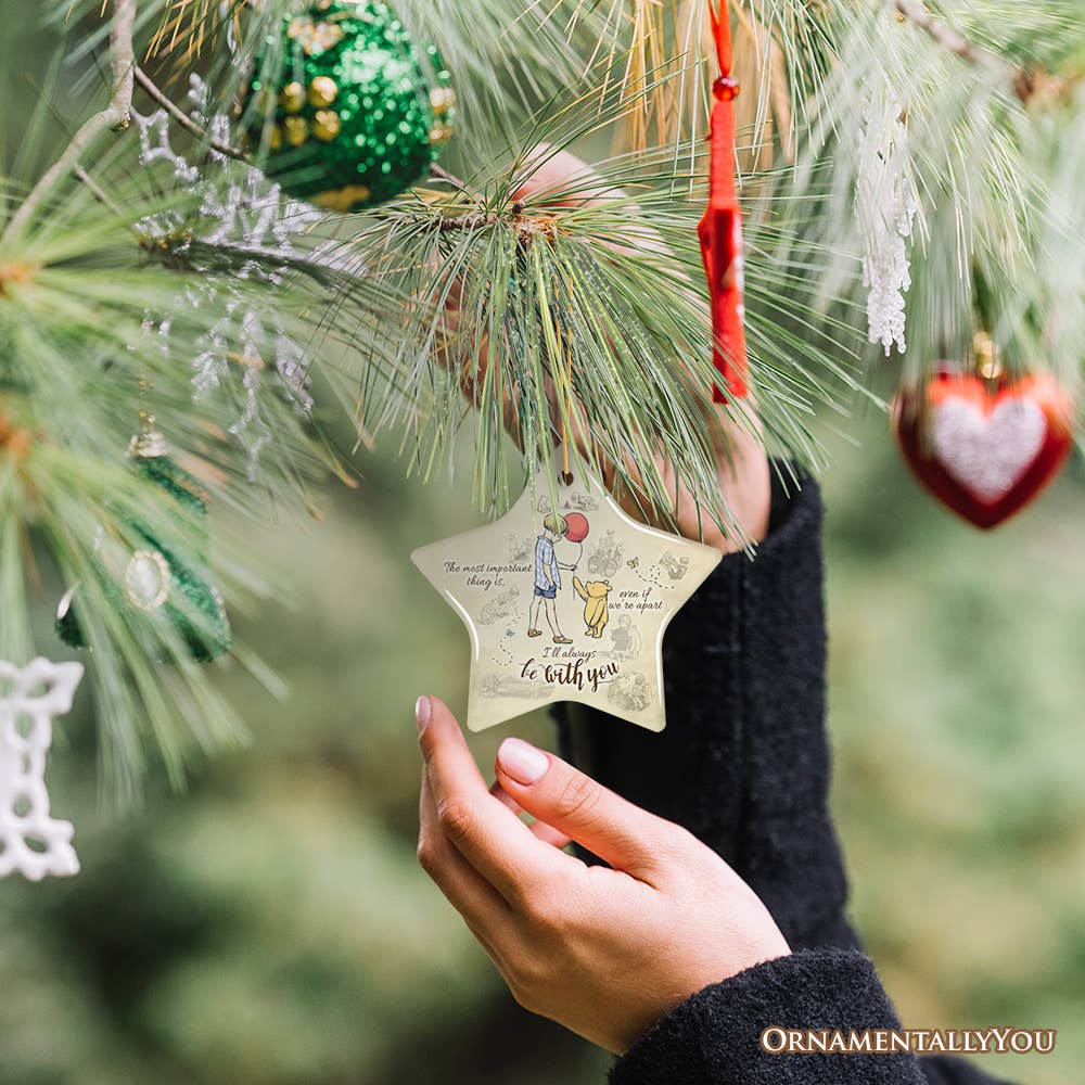 OrnamentallyYou - I'll Always be with You Ornament, Comforting Pooh Bear Gift