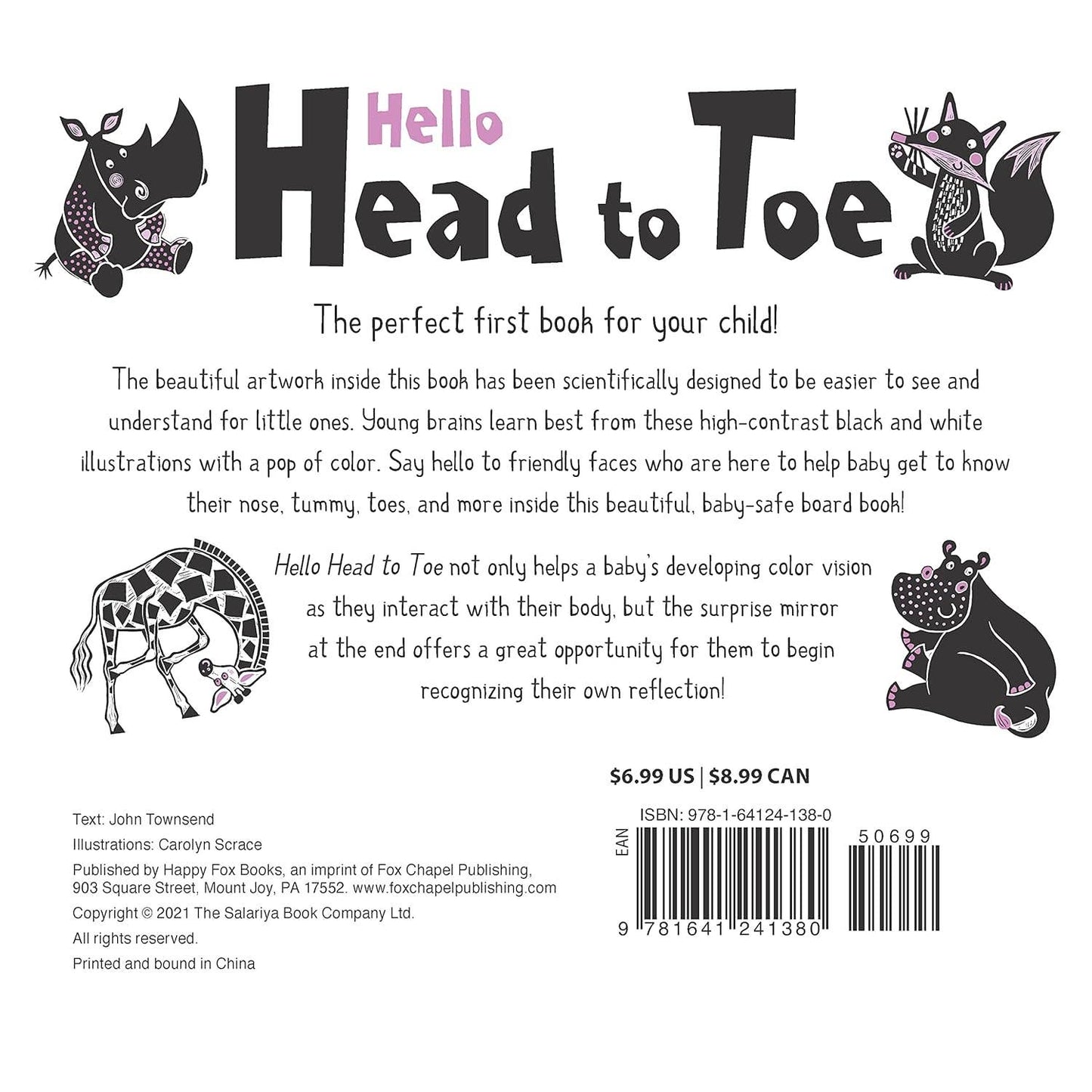 Hello Head to Toe - High Contrast Board Book