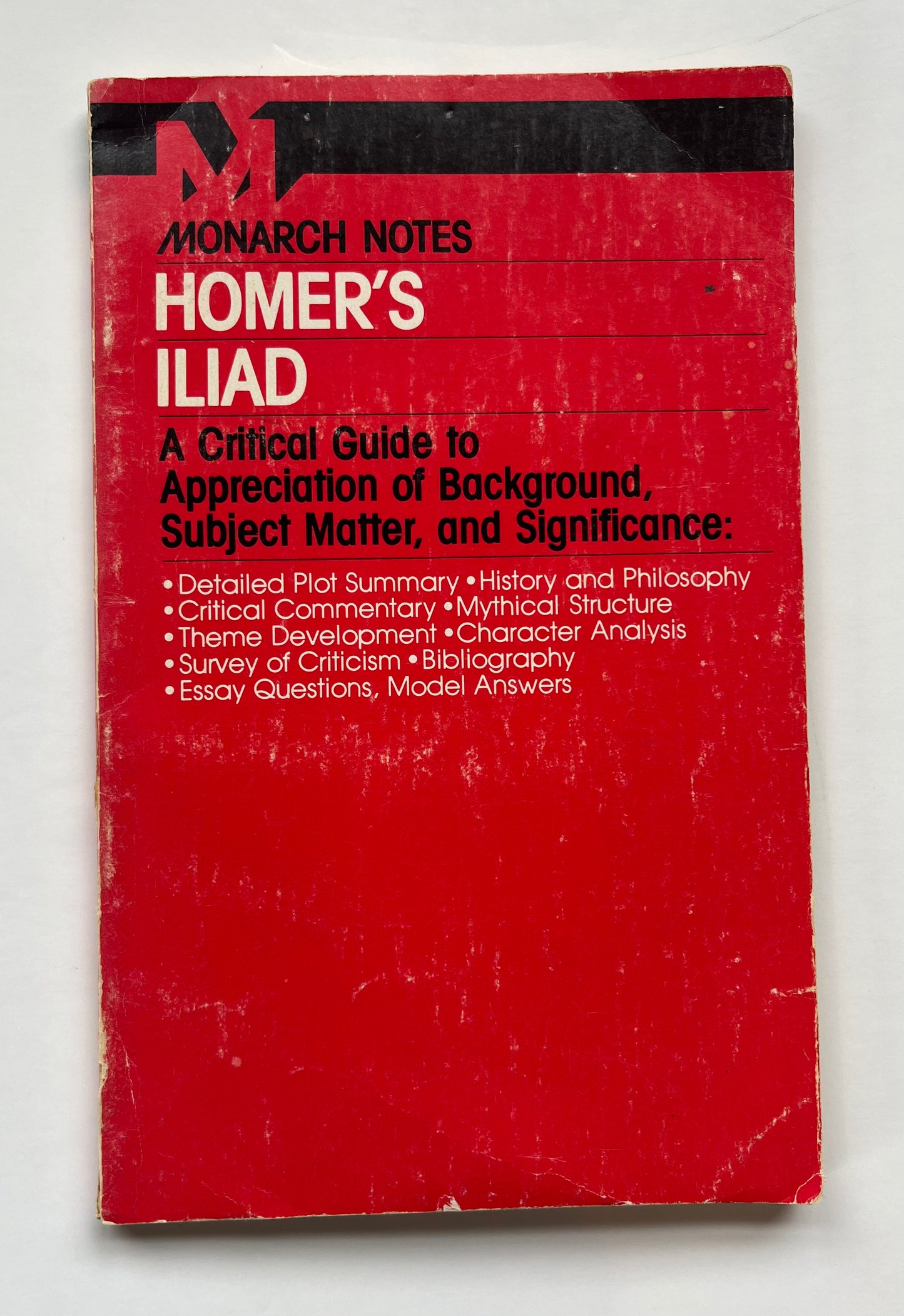 Monarch Notes: Homers Iliad