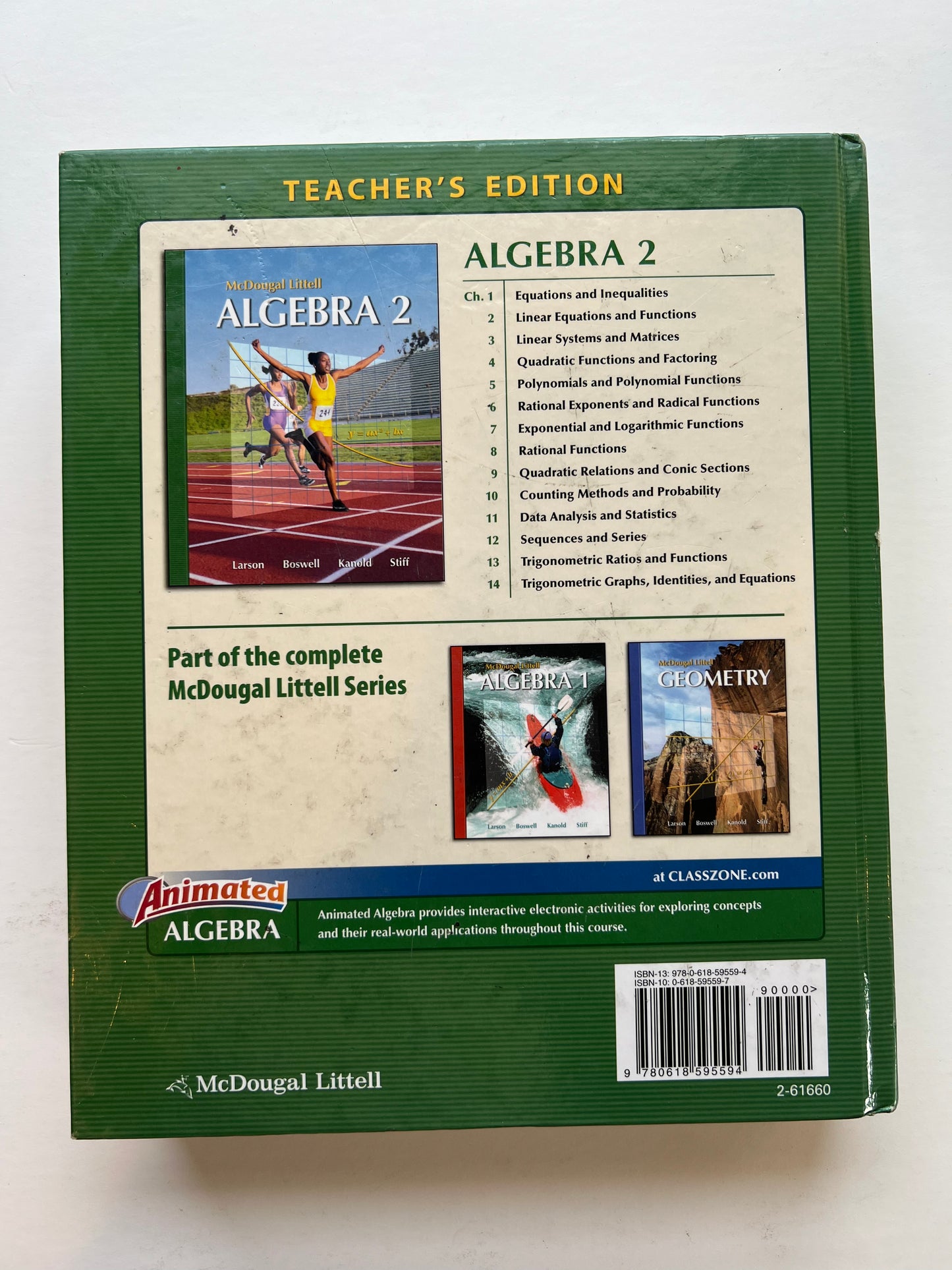 Algebra 2: Teacher's Edition