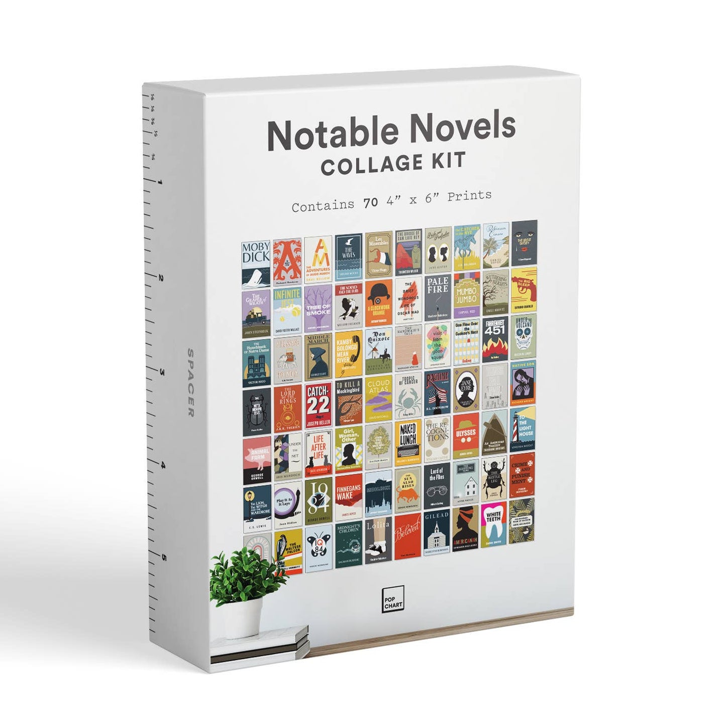 Pop Chart - Notable Novels Collage Kit | Box Set of 70 4" x 6" Prints