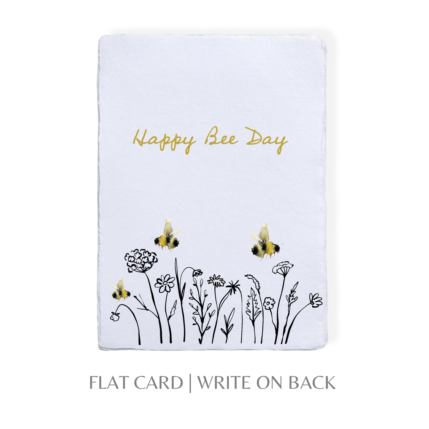 Paper Baristas - Happy Bee Day Birthday | Flowers Honey Bees Greeting Card