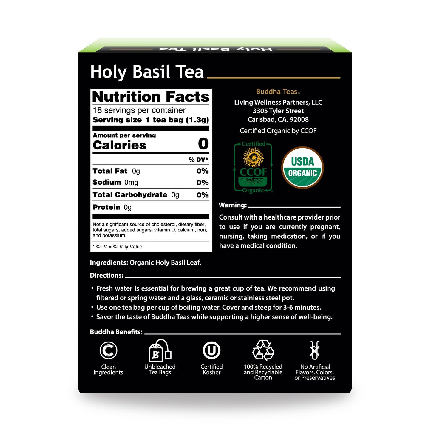Buddha Teas - Holy Basil Tea