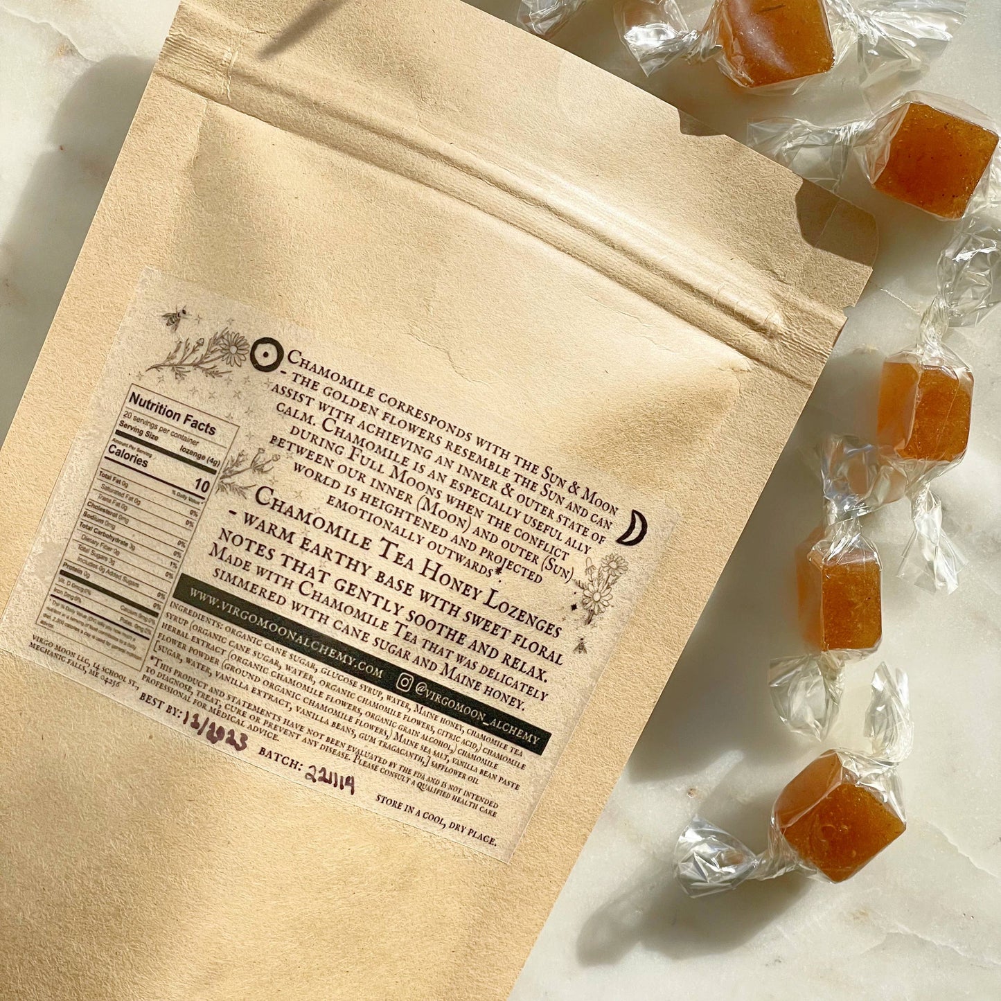 Virgo Moon - Chamomile & Honey Lozenges