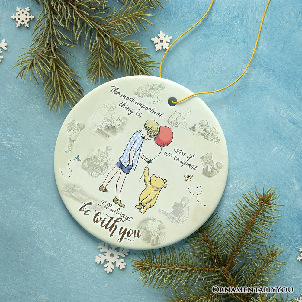 OrnamentallyYou - I'll Always be with You Ornament, Comforting Pooh Bear Gift