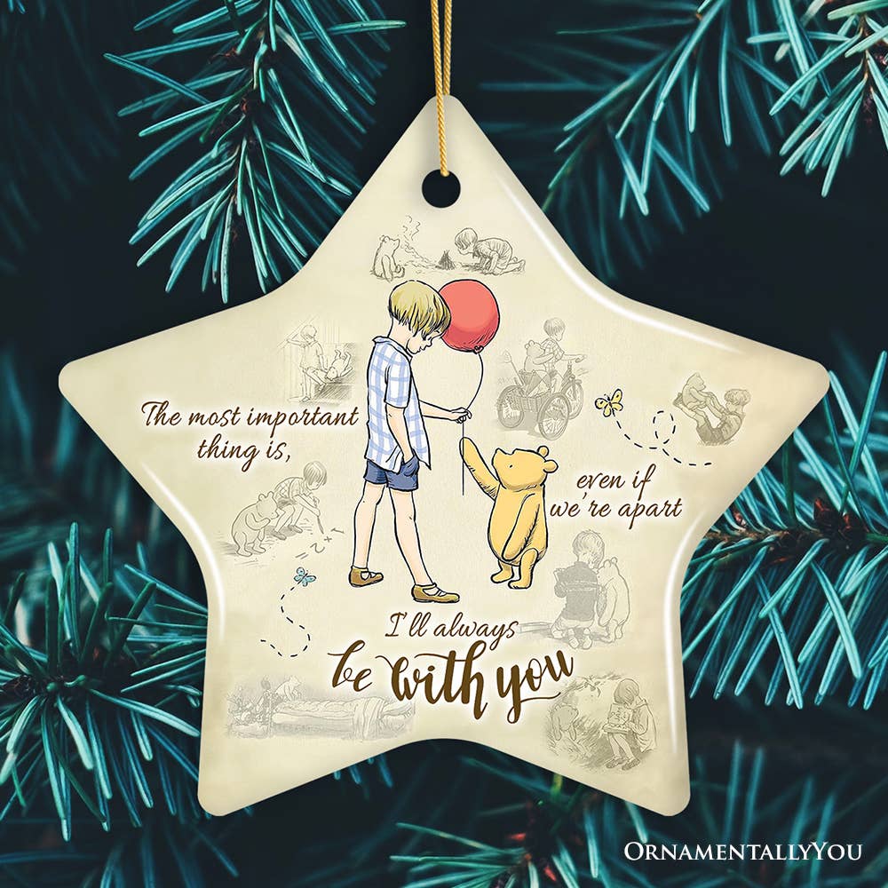 OrnamentallyYou - I'll Always be with You Ornament, Comforting Pooh Bear Gift