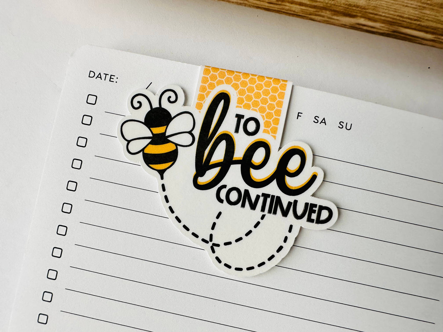 Simply Elementary Stickers - Too Bee Continued - Magnetic Bookmark (~3.0 x 2.0 in)